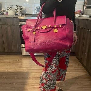 Beautiful Magenta leather Versace